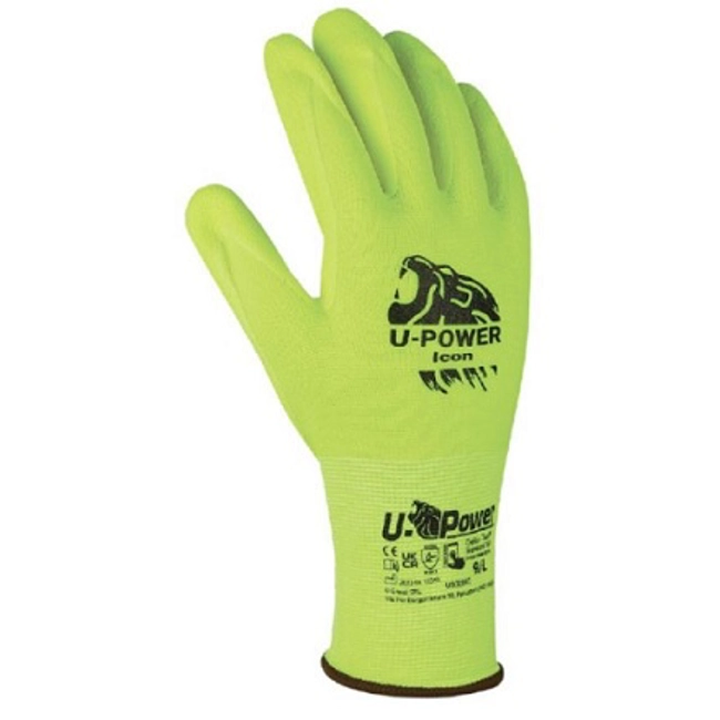 Vendita online Guanti Icon U POWER giallo fluo